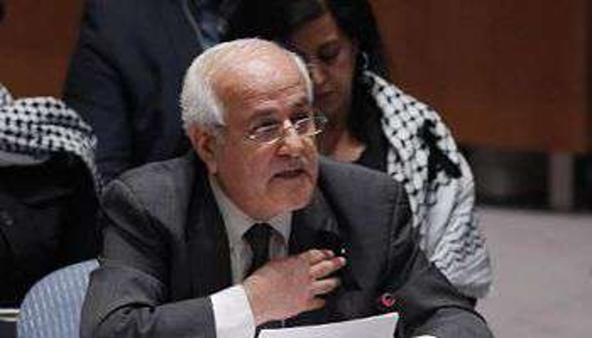 L’ambassadeur palestinien à l’ONU Riyad Mansour le 22 juillet 2014 au Conseil de sécurité. © AFP