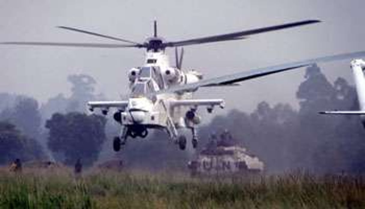 Un hélicoptère d’attaque de la Monusco dans l’est de la RDC. © Monusco