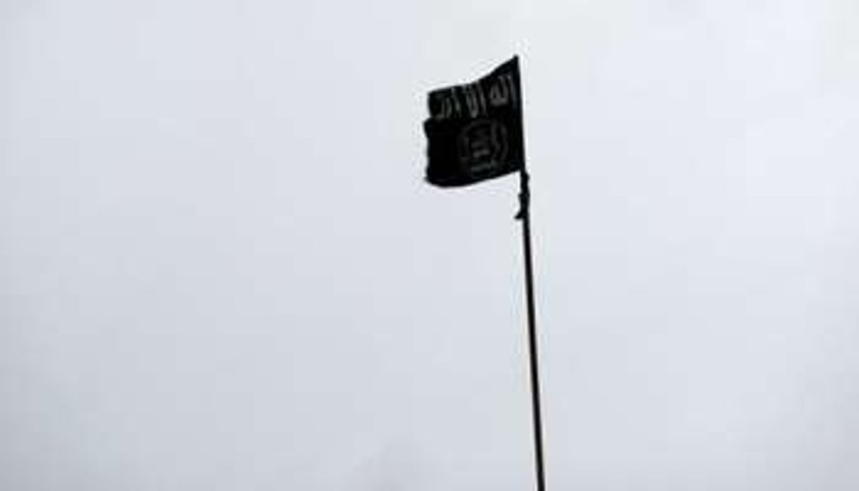 Un drapeau noir, symbole des djihadistes. © AFP