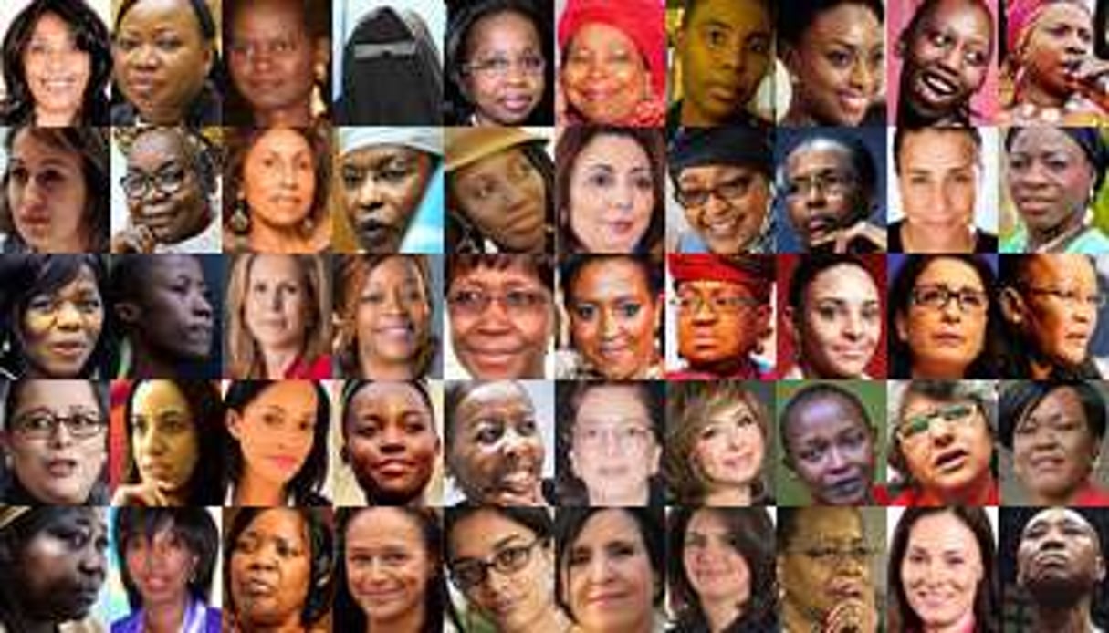 « Jeune Afrique » a fait sa sélection des 50 Africaines les plus puissantes. © AFP ; JA ; DR