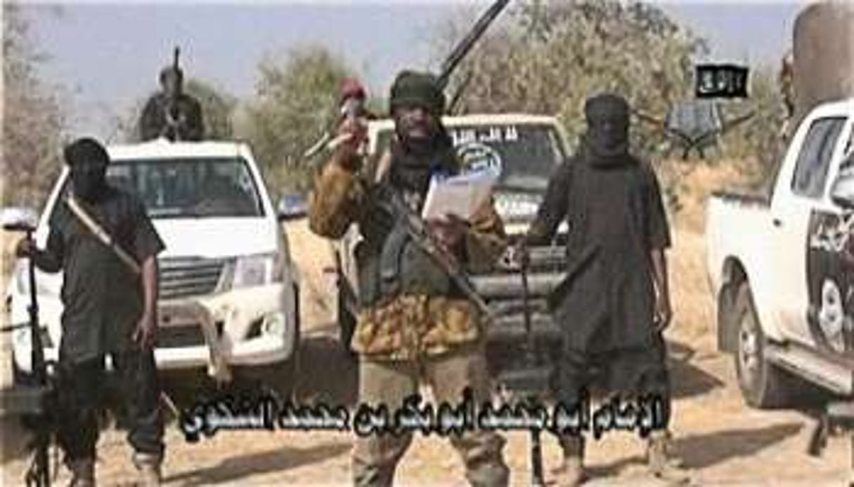 Capture d’écran de la video diffusée par Boko Haram le 20 janvier 2015 © AFP