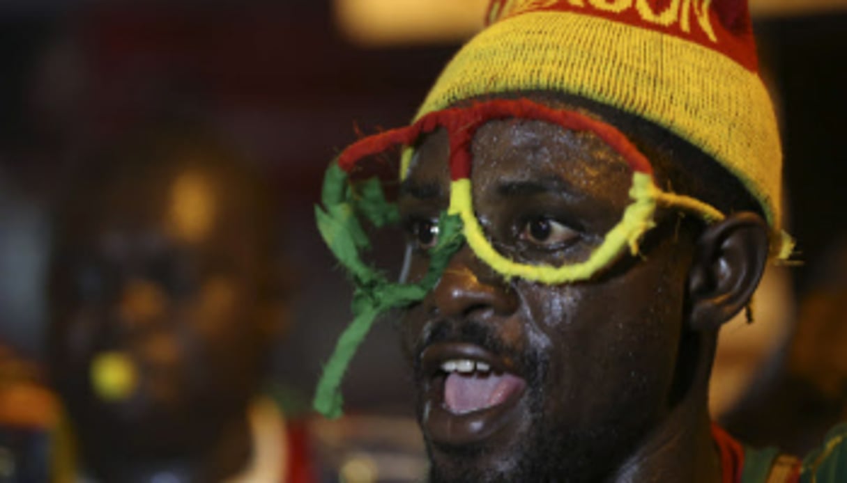 Un supporter du Cameroun à Malabo, en Guinée équatoriale. © Photo AP