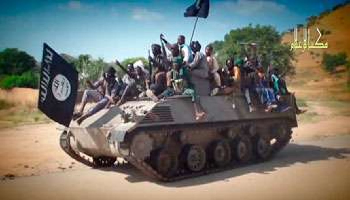 Capture d’écran d’un film de propagande de Boko Haram. © HO/Boko Haram/AFP