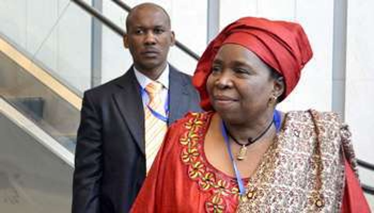 La présidente de l’UA, Nkosazana Dlamini-Zuma. © AFP