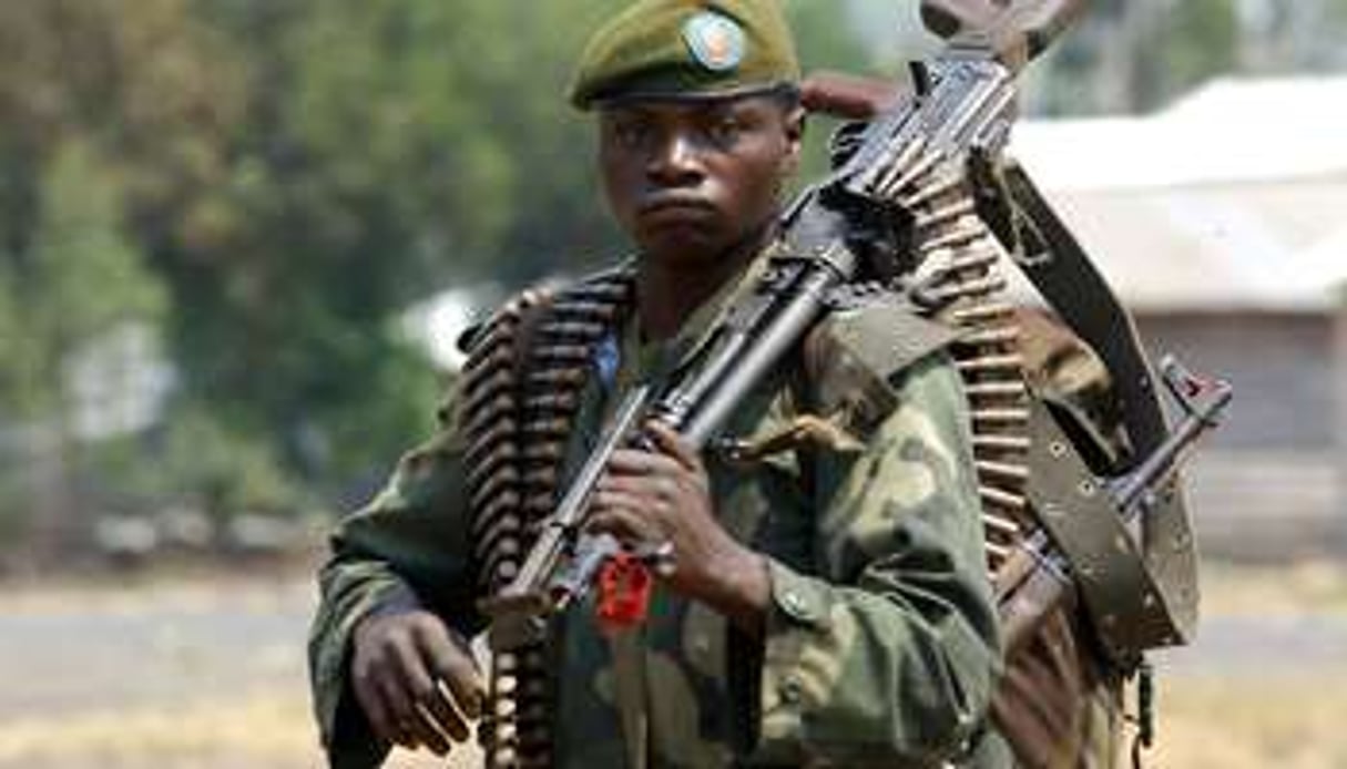 Un soldat de l’armée congolaise, près de Goma, le 24 juillet 2013. © AFP