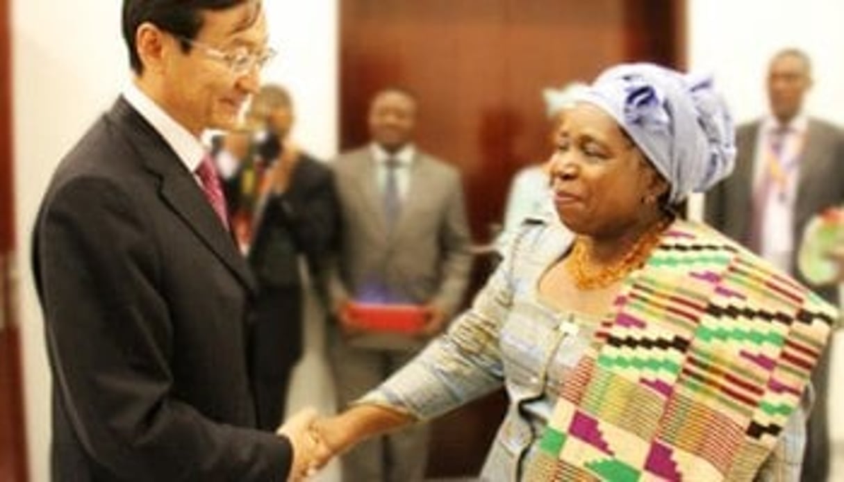 Zhang Ming et Dlamini-Zuma, en janvier 2014 à Addis Abeba. © Ministère chinois des Affaires étrangères
