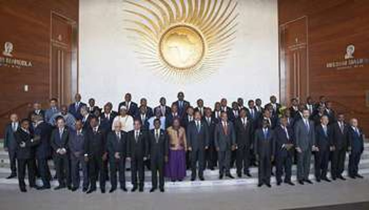 Les chef d’État et de gouvernement africains à Addis-Abeba, le 30 janvier 2015. © AFP