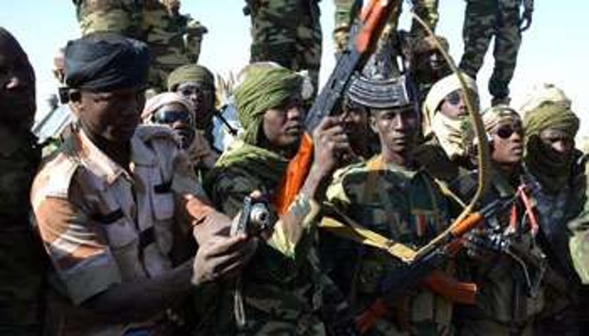 Des soldats tchadiens à Gambaru, le 1e février 2015. © AFP