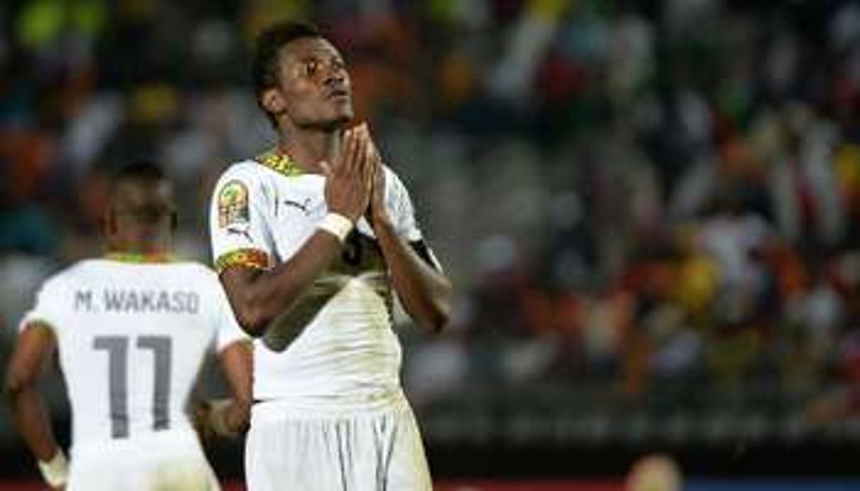 L’attaquant et capitaine du Ghana Asamoah Gyan. © AFP