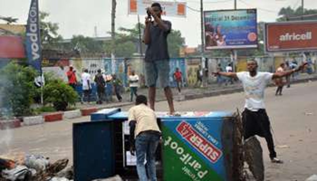 Pour affaiblir la contestation, Kinshasa avait ordonné la coupure des SMS et d’internet. © AFP