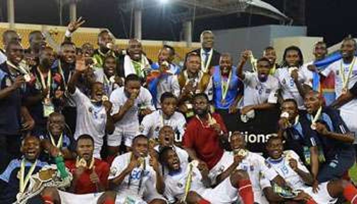 La sélection de la RDC, troisième de la CAN 2015. © AFP