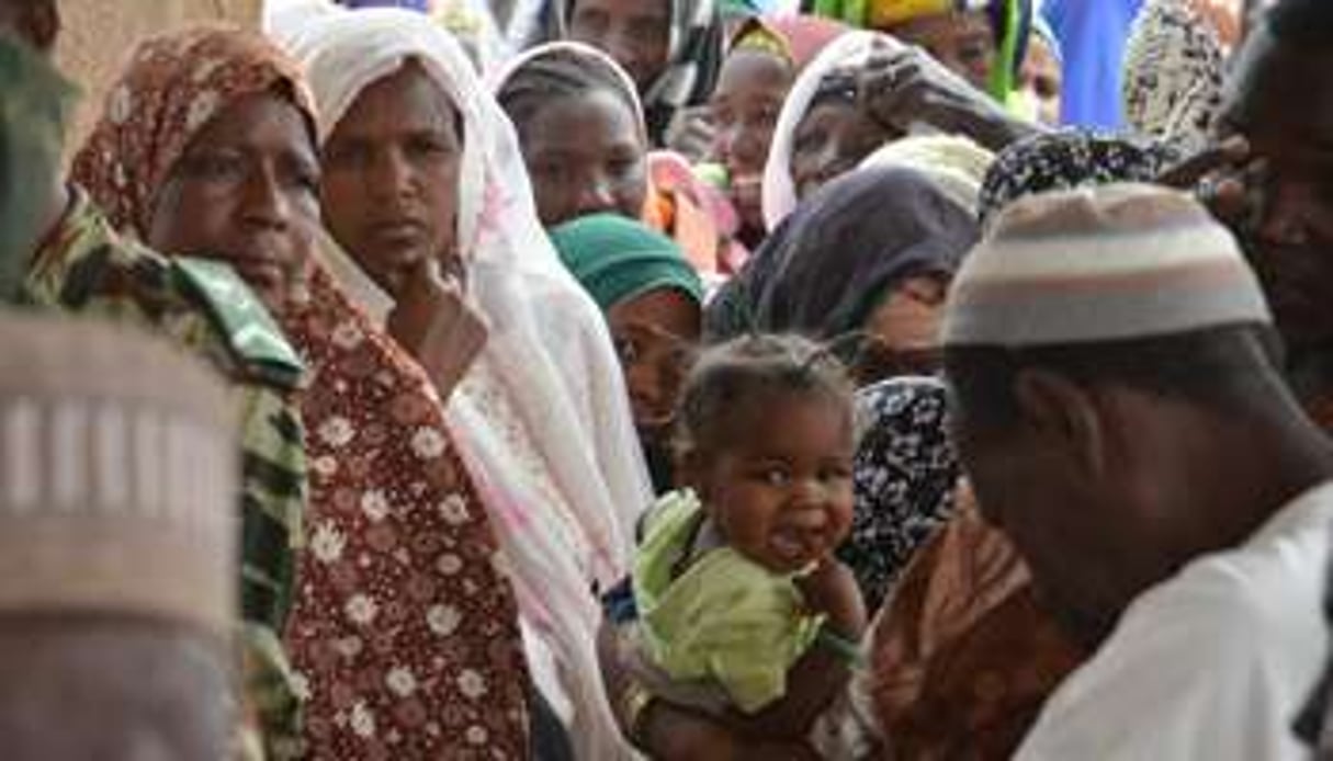 Des réfugiés nigérians photographiés à Maïné-Soroa, dans la région de Diffa, en avril 2014. © AFP