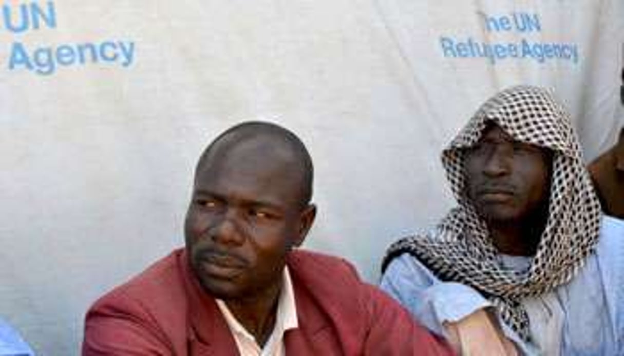 Des réfugiés ayant fui Baga, au Nigeria, vers le Tchad. © HCR