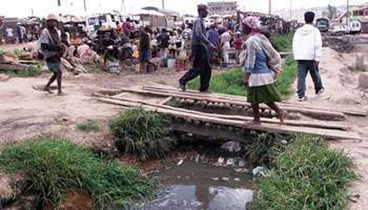 Un bidonville de la capitale malgache. © Archives / AFP