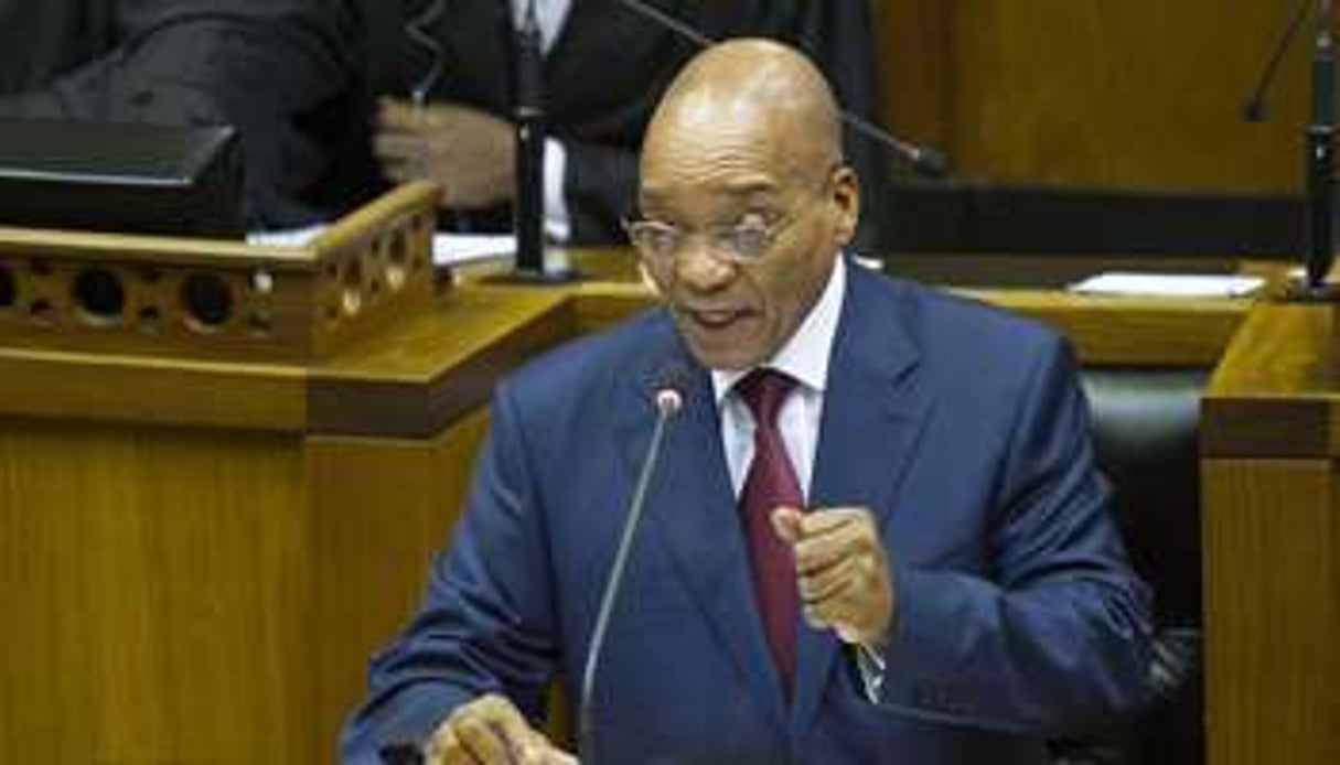 Le président sud-africain Jacob Zuma à Cape Town le 12 février 2015. © AFP