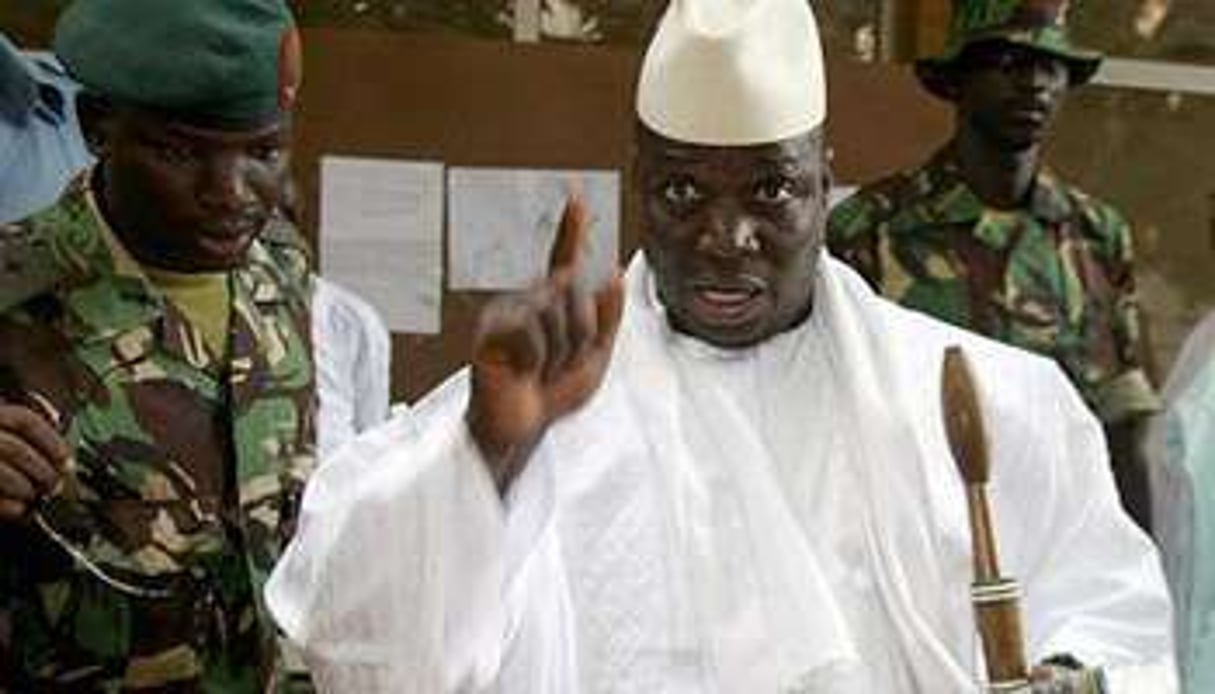 Yahya Jammeh dirige la Gambie d’une main de fer depuis le coup d’État de 1994. © AFP