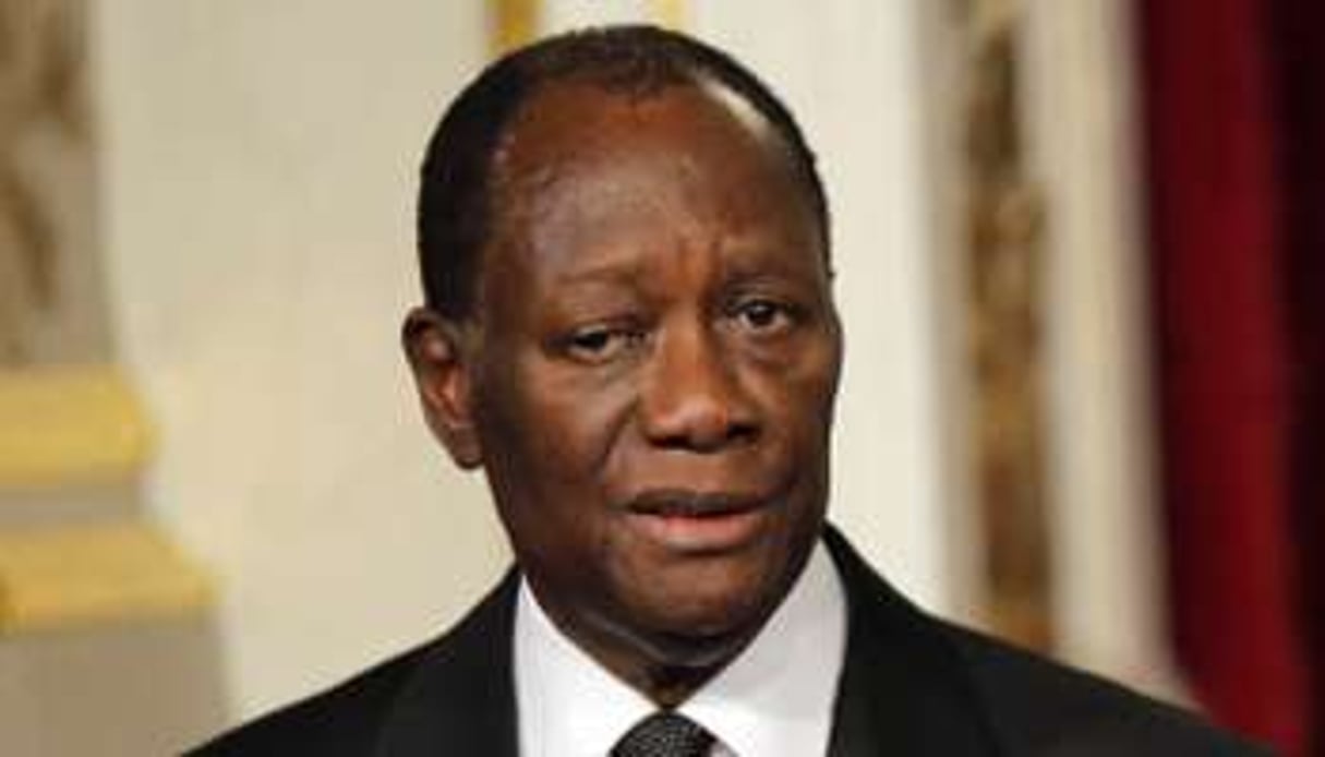 Alassane Ouattara à Paris, le 4 décembre 2014. © Christophe Ena/AP/SIPA
