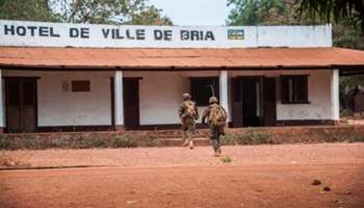 L’hôtel de ville de Bria. © AFP