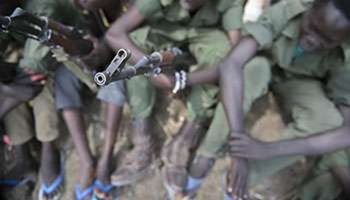 Des enfants soldats au Soudan du Sud avant leur démobilisation, le 10 février 2015. © AFP