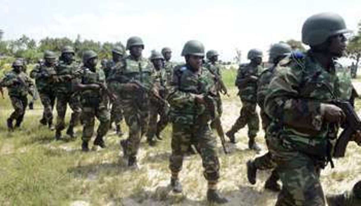 Des militaires nigérians lors d’un entraînement en 2013. © Pius Utomi Ekpei AFP
