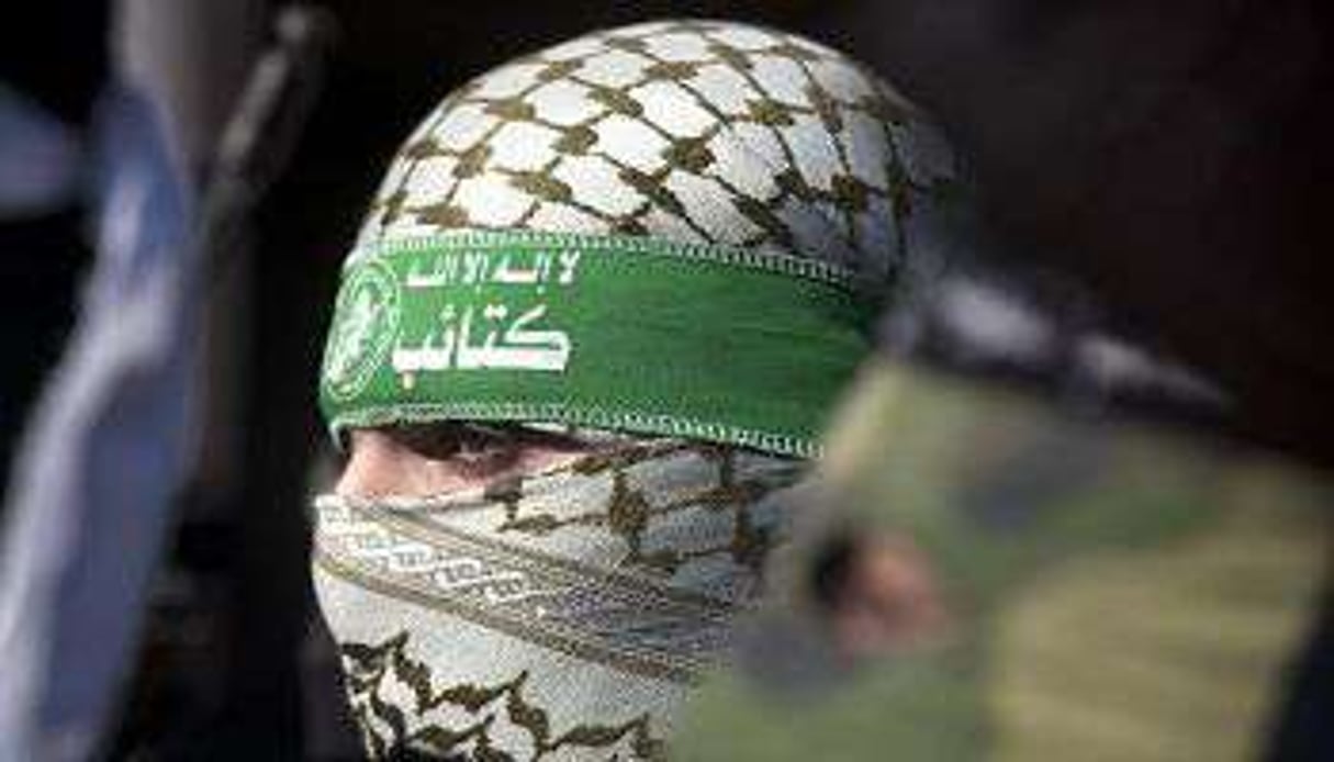 Un militant de la branche armée du Hamas, lors d’un rassemblement à Gaza, le 5 février 2015. © AFP