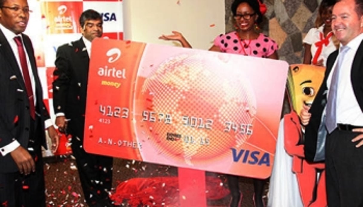Airtel a lancé sa carte de paiement Visa en partenariat avec Chase Bank Kenya en février 2014. © Airtel Kenya