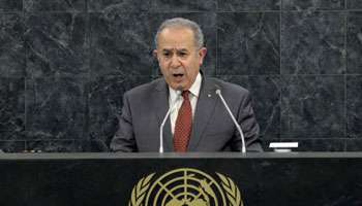 Le ministre algérien des Affaires étrangères, Ramtane Lamamra, aux Nations unies. © Stan Honda / AP