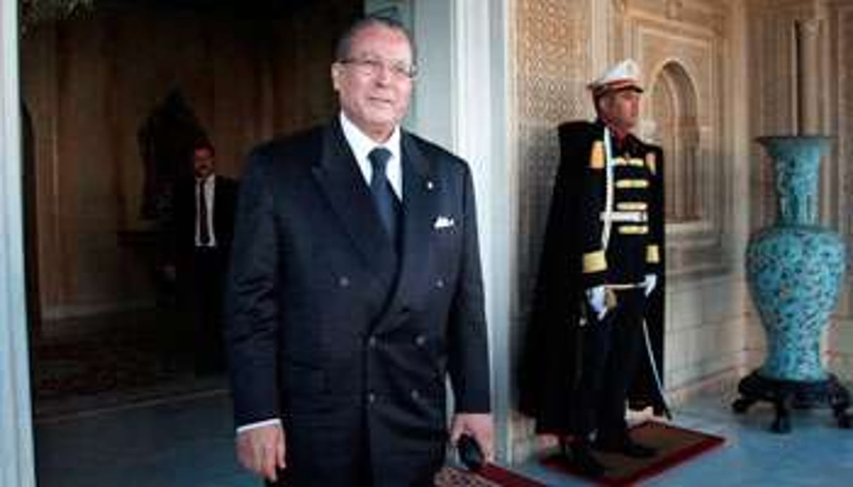 Le 6 février, au palais de Carthage, lors de l’entrée au gouvernement de Rafik Chelly. © Hichem