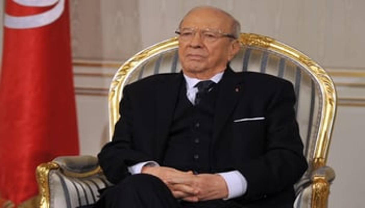 Le président tunisien Béji Caïd Essebsi, le 31 décembre 2014 à Tunis. © AFP