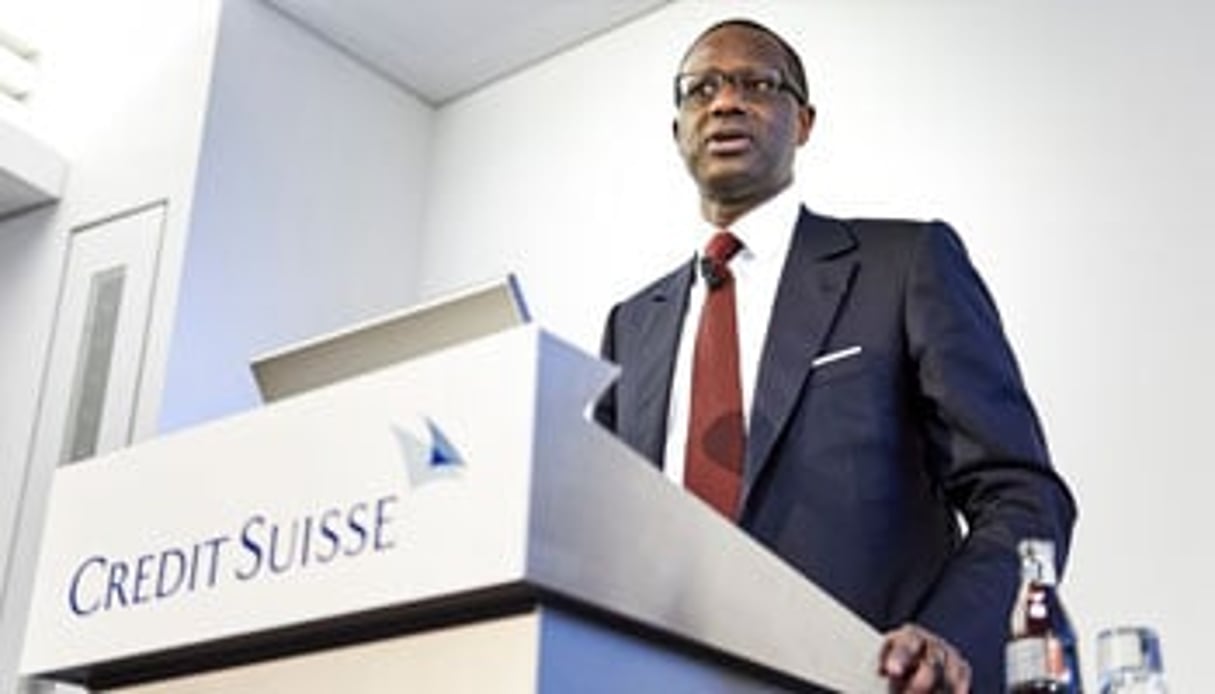 Le Franco-Ivoirien Tidjane Thiam occupera le poste de directeur général de Crédit Suisse, à partir de juin 2015 © Michael Buholzer / AFP.