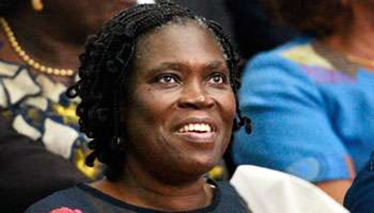 Simone Gbagbo lors de l’ouverture du procès le 26 décembre 2014, à Abidjan. © Sia Kambou/AFP