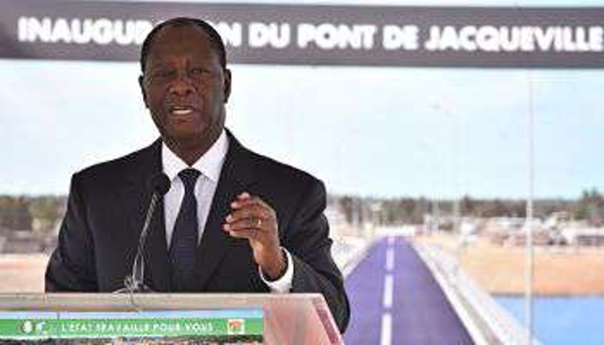Alassane Ouattara le 21 mars. © AFP