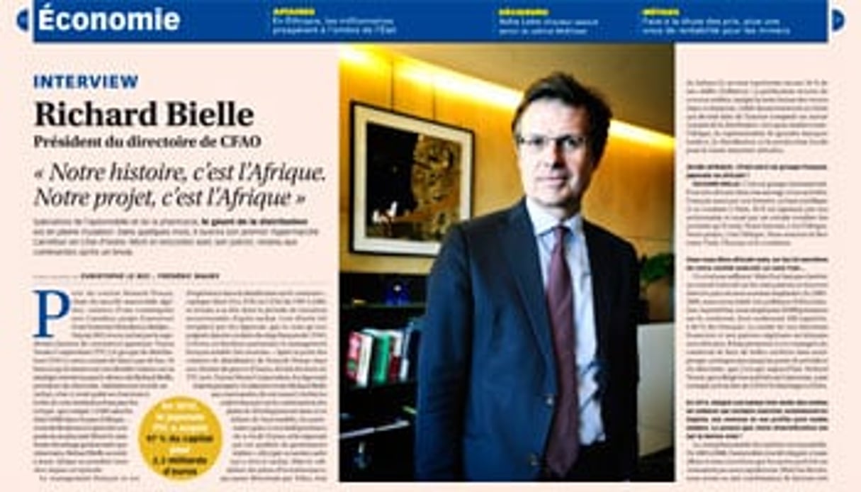 Richard Bielle, président du directoire de CFAO © Vincent Fournier / J.A.