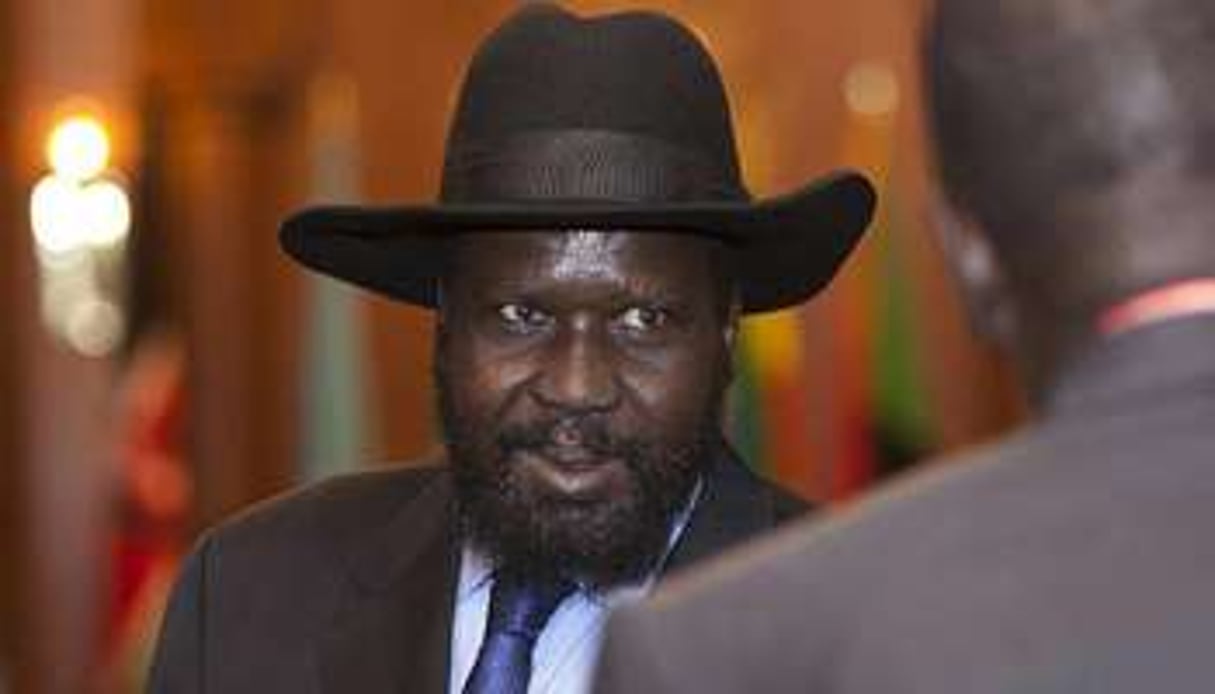 Salva Kiir le 29 janvier 2015 à Addis Abeba. © Zacharias Abubeker/AFP