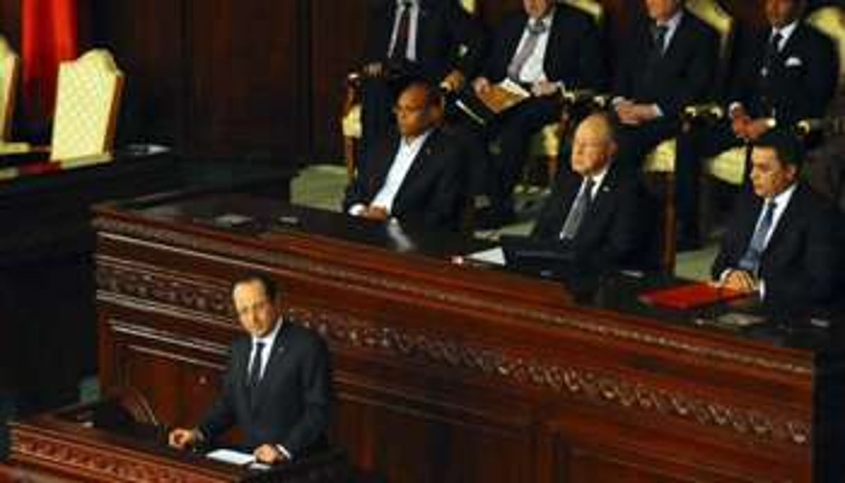 François Hollande à Tunis, le 7 février 2014. © Hassène Dridi/AP/SIPA