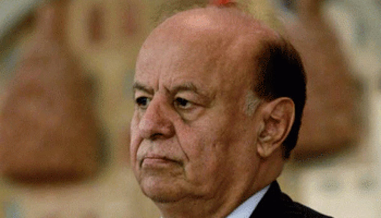 Le président yéménite en fuite, Abd Rabbo Mansour Hadi. © Mohammed Huwais/AFP