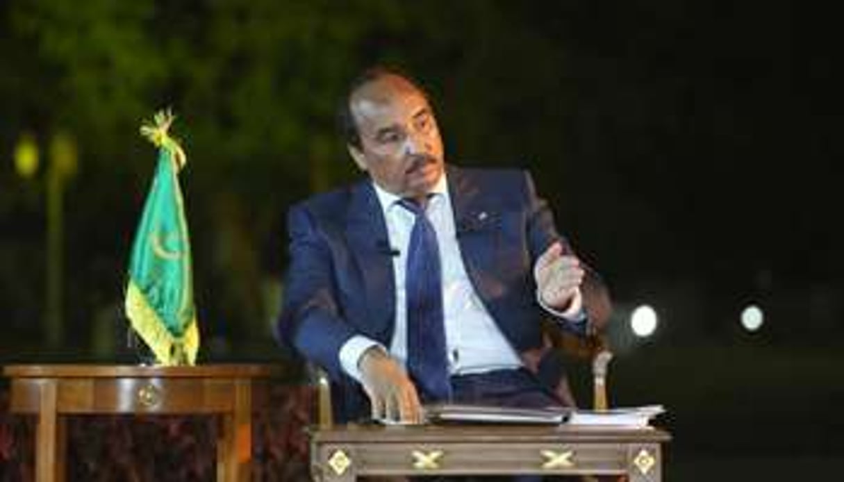 Le président mauritanien Mohamed Ould Abdel Aziz, le 27 mars 2015 à Nouakchott. © AFP