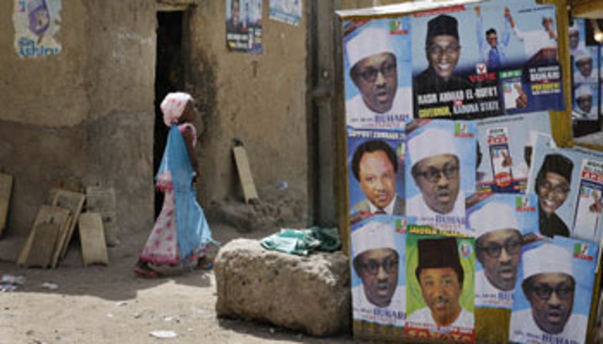 Affiches électorales au Nigeria. © Jerome Delay/AP