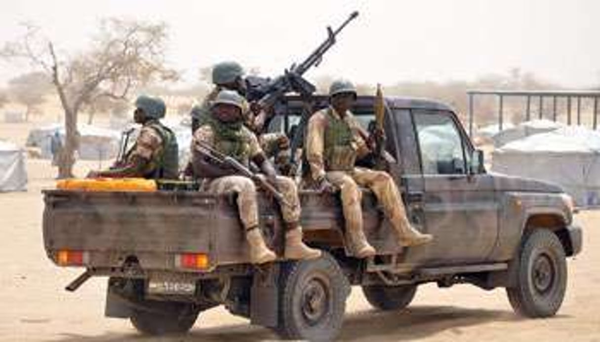Des soldats nigériens en patrouille. © Olatunji Omirin/AFP