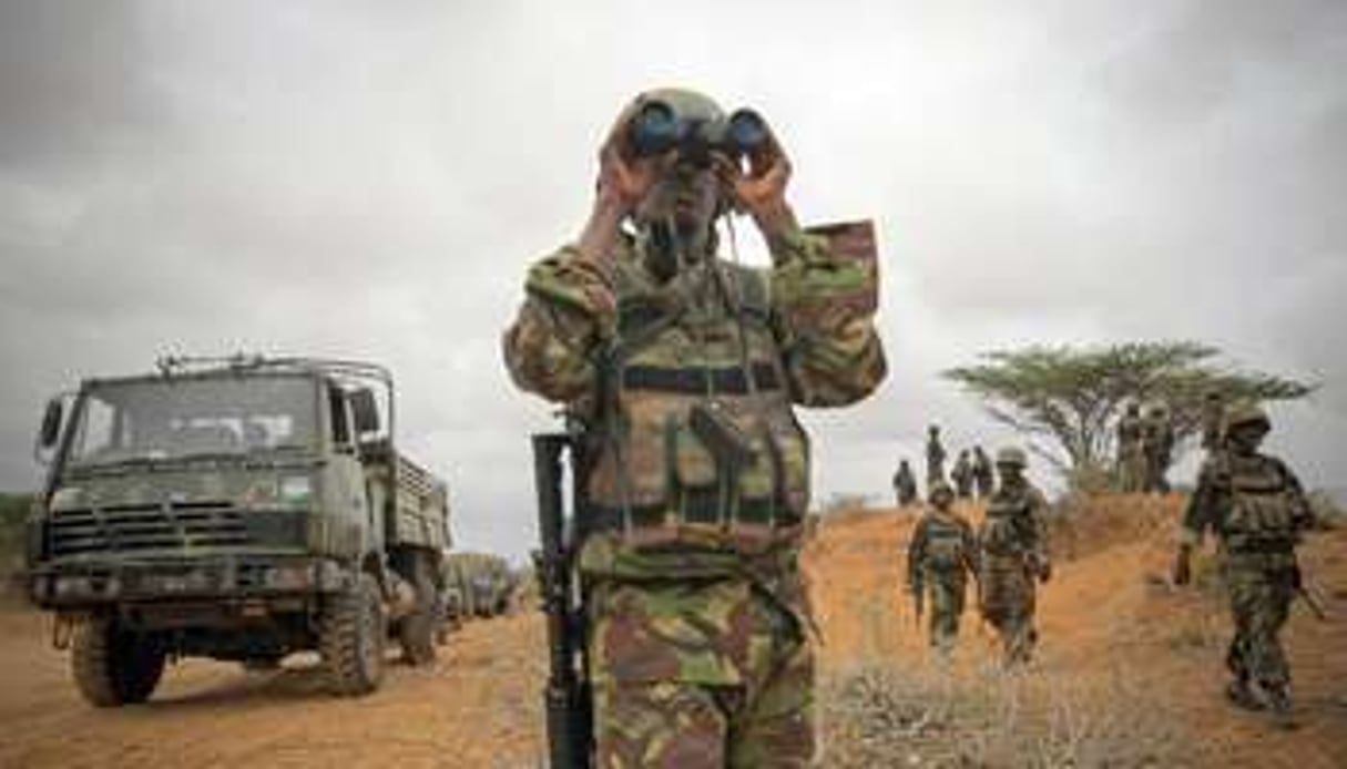 Des soldats kényans en Somalie en 2012. © AFP/Stuart Price