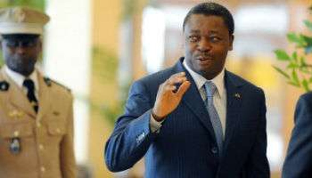 Faure Gnassingbé remet son poste de président de la République togolaise en avril. © Pius Utomi Ekpei/AFP