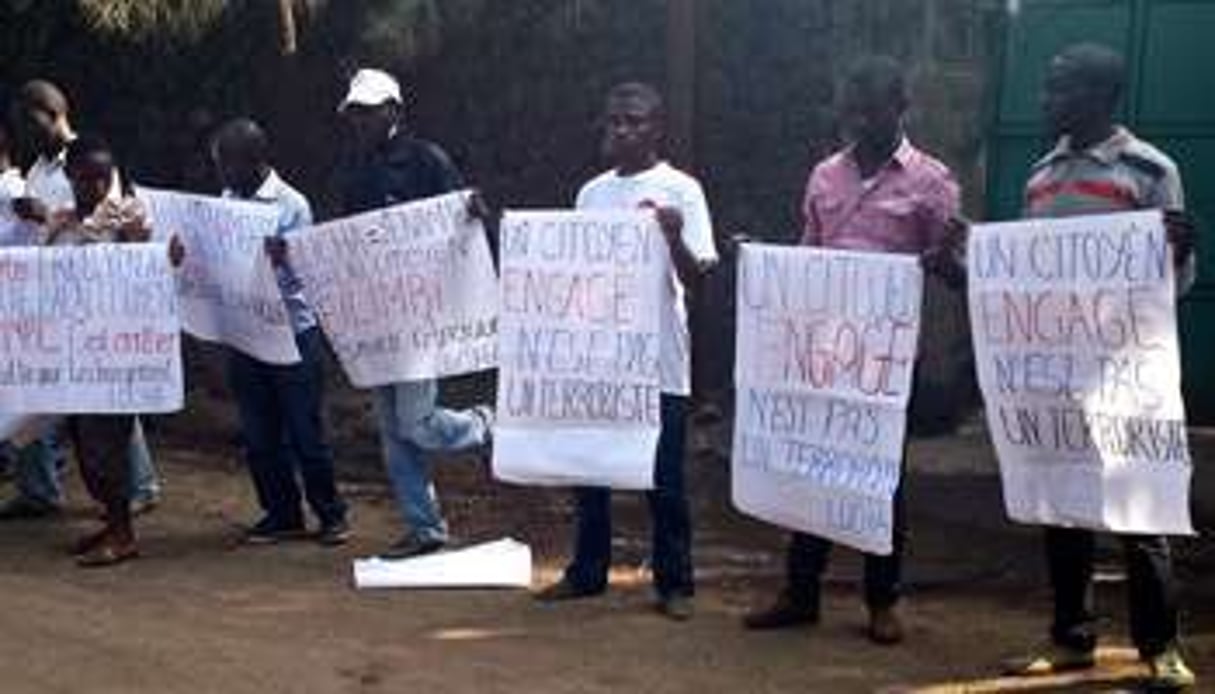 Une manifestation de Lucha, le 17 mars à Goma. © G.Mathys/Lucha RDC