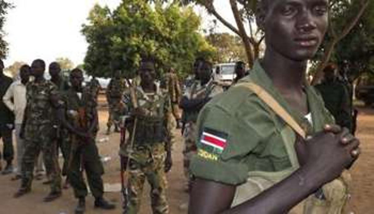 Des soldats sud-soudanais à Djouba, le 2 janvier 2014. © Samil Bol/AFP
