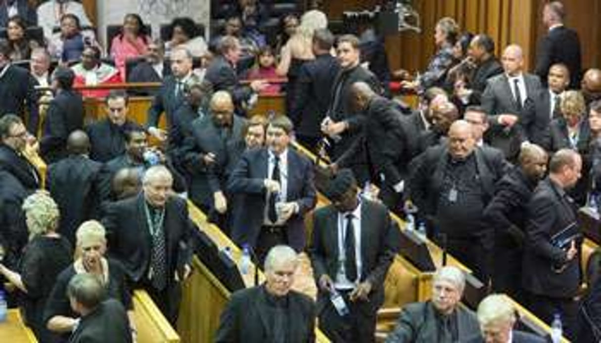 Les députés sud-africains au Parlement. © AFP