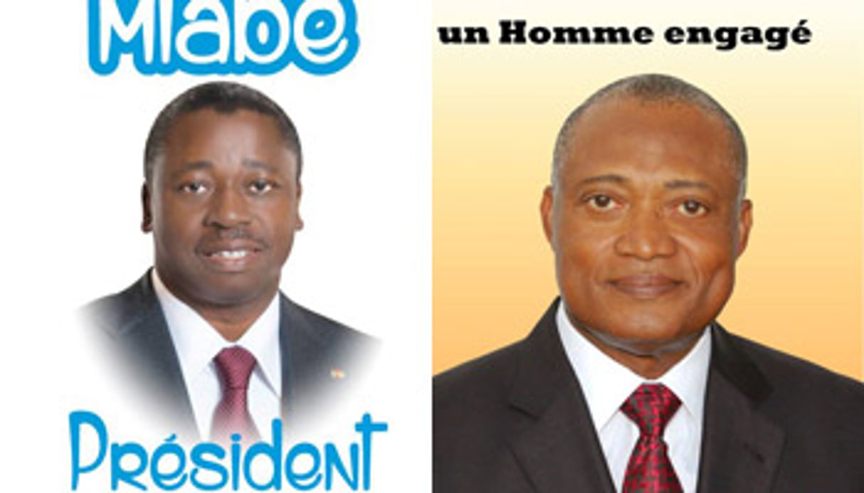 Les deux principaux candidats à la présidentielle togolaise du 25 avril. © Montage / D.R.