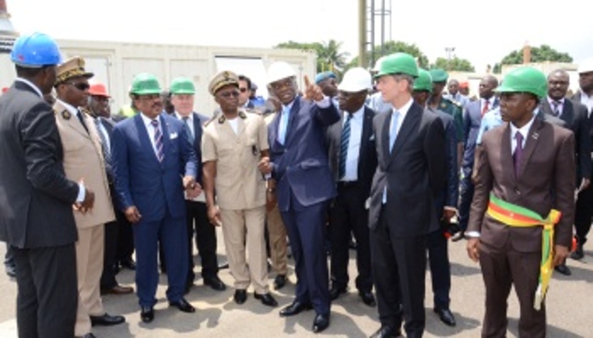 Eneo a inauguré le 28 avril à Douala une centrale électrique de 50 MW. © Marion Douet / J.A