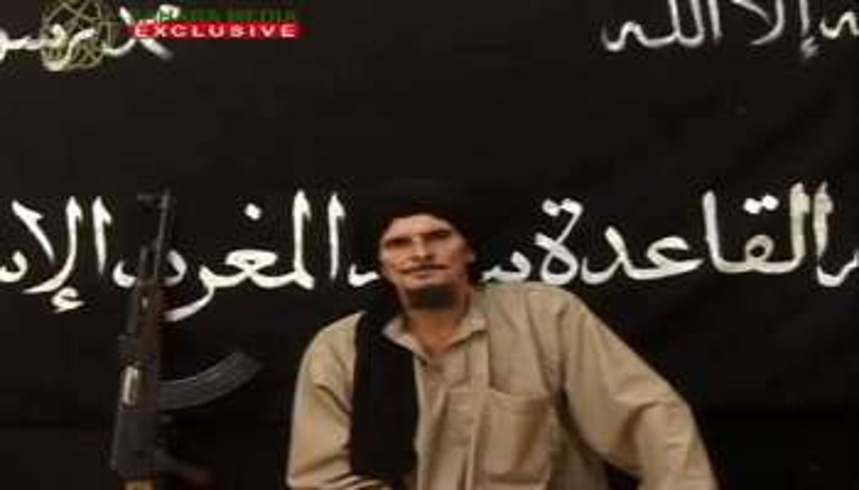 Le jihadiste français présumé Gilles Le Guen dans une vidéo d’Aqmi en octobre 2012 © Capture d’écran/Youtube
