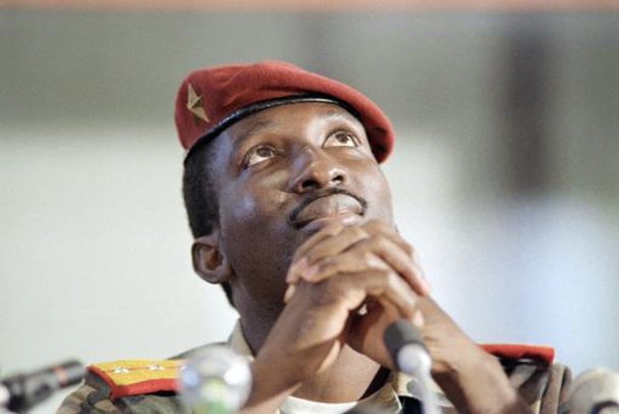 Thomas Sankara, ancien président du Burkina Faso, assassiné le 15 octobre 1987. © AFP