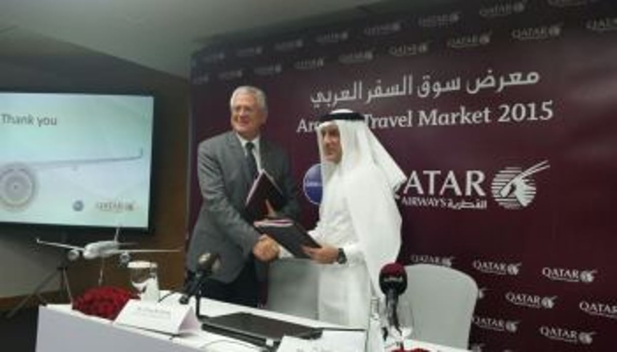 Driss Benhima (Royal Air Maroc) et Akbar Al Baker (Qatar Airways). DR