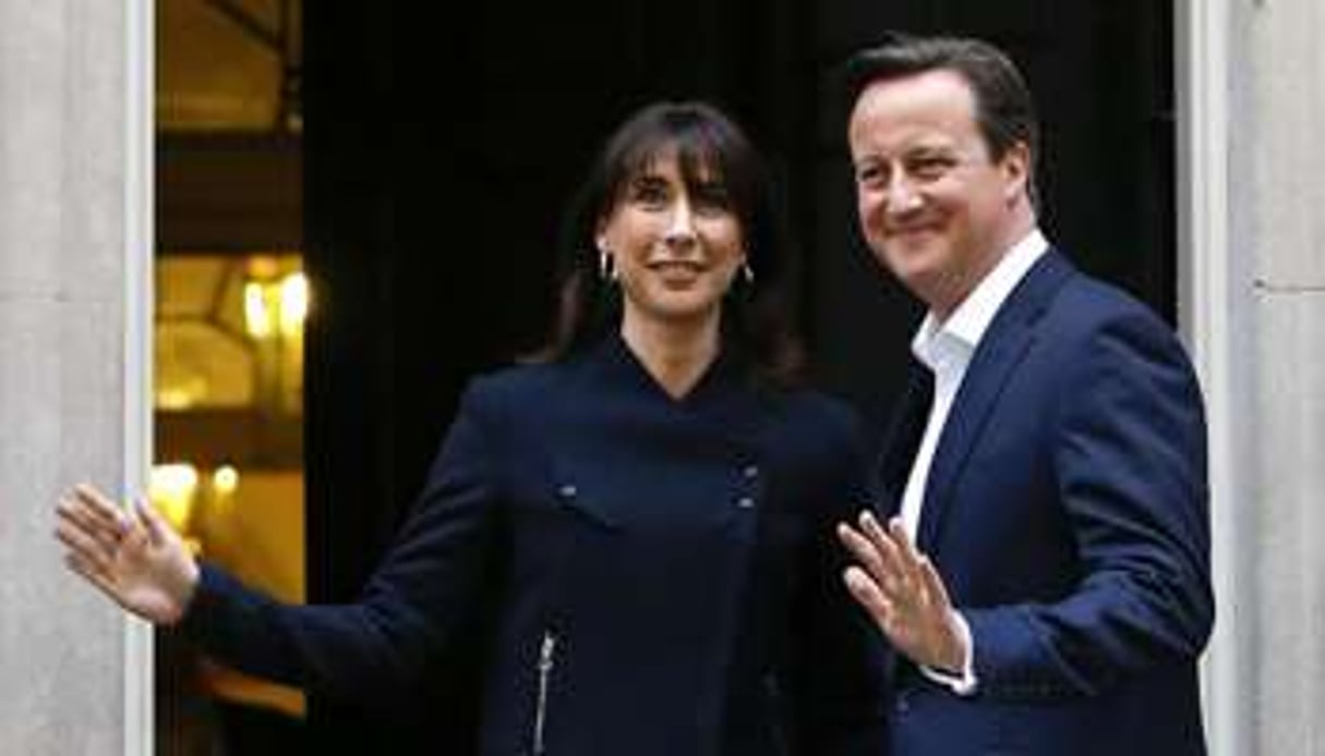David Cameron et sa femme Samantha, le 8 mai 2015. © Kirsty Wigglesworth/AP/SIPA